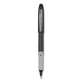 uniball Grip Roller Ball Pen, Stick, Fine 0.7 mm, Black Ink, Black Barrel, Dozen