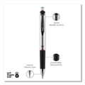 uniball 207 Impact Gel Pen, Retractable, Bold 1 mm, Red Ink, Black/Red Barrel