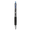 uniball Signo 207 Gel Pen, Retractable, Medium 0.7 mm, Blue Ink, Black Barrel, 36/Box