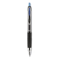 uniball Signo 207 Gel Pen, Retractable, Medium 0.7 mm, Blue Ink, Black Barrel, 36/Box