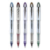 uniball VISION ELITE BLX Series Roller Ball Pen, Stick, Bold 0.8 mm, Assorted Ink and Barrel Colors, 5/Pack