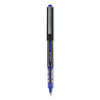 uniball VISION Roller Ball Pen, Stick, Micro 0.5 mm, Blue Ink, Blue/Gray Barrel, Dozen