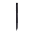 uniball Roller Ball Pen, Stick, Micro 0.5 mm, Black Ink, Black Matte Barrel, 36/Pack