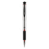 uniball 207 Impact Gel Pen, Stick, Bold 1 mm, Red Ink, Black Barrel