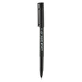uniball ONYX Roller Ball Pen, Stick, Fine 0.7 mm, Black Ink, Black Matte Barrel, Dozen