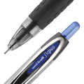 uniball Signo 207 Needle Point Gel Pen, Retractable, Medium 0.7 mm, Blue Ink, Black Barrel, Dozen