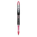 uniball VISION ELITE Roller Ball Pen, Stick, Extra-Fine 0.5 mm, Red Ink, Black/Red Barrel