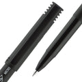 uniball ONYX Roller Ball Pen, Stick, Micro 0.5 mm, Black Ink, Black Matte Barrel, Dozen