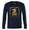 United States Postal Service Eagle Logo Long Sleeve T-Shirt - Navy Blue