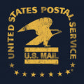 United States Postal Service Eagle Logo Long Sleeve T-Shirt - Navy Blue by Tee Luv