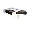 Heritage Linear Low-Density Can Liners—Flat Fold, Dual-Dispensing, 45 gal, 1.5 mil, 40 x 46, Black, 100/Carton