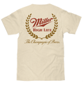 Miller High Life The Champagne of Beers Double Sided Logo T-Shirt by Tee Luv