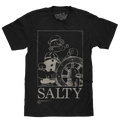 Popeye The Sailor Man Salty T-Shirt - Black by Tee Luv