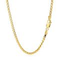 2.5mm 14k Yellow Gold Semi Solid Box Chain by Bids.com