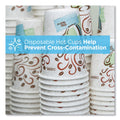 Dixie PerfecTouch Paper Hot Cups, 10 oz, Coffee Haze Design, 25 Sleeve, 20 Sleeves/Carton