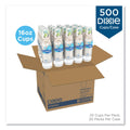 Dixie PerfecTouch Paper Hot Cups, 16 oz, Coffee Haze Design, 25 Sleeve, 20 Sleeves/Carton