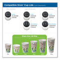 Dixie PerfecTouch Paper Hot Cups, 12 oz, Coffee Haze Design, 160/Pack, 6 Packs/Carton