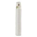 Dixie Pathways Paper Hot Cups, 8 oz, White/Green, 50/Pack