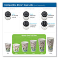 Dixie PerfecTouch Paper Hot Cups, 12 oz, Coffee Haze Design, Individually Wrapped, 1,000/Carton