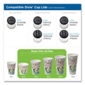 Dixie PerfecTouch Paper Hot Cups, 10 oz, Coffee Haze Design, 25/Pack
