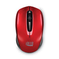 Adesso iMouse S50 Wireless Mini Mouse, 2.4 GHz Frequency/33 ft Wireless Range, Left/Right Hand Use, Red