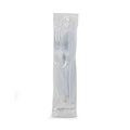 Dixie Wrapped Tableware/Napkin Packets, Fork/Knife/Spoon/Napkin, White, 250/Carton