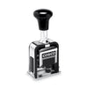 COSCO 2000PLUS Automatic Numbering Machine, 6 wheels, Self-Inking, Black 0.75 x 0.25
