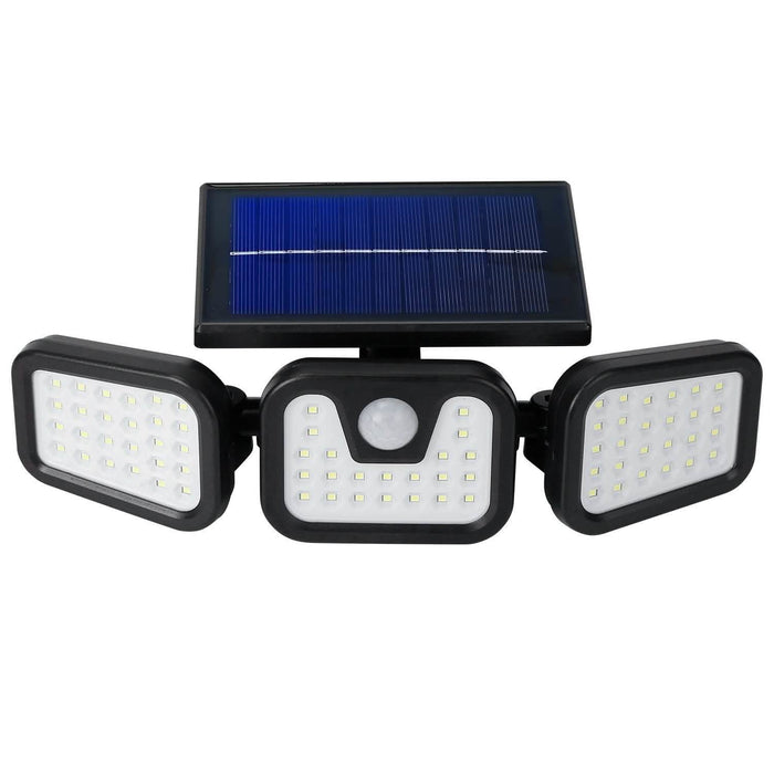 74 LEDs 3 Adjustable Solar Head Motion Sensor Flood Light by DailySale