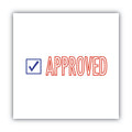 ACCUSTAMP2 Pre-Inked Shutter Stamp, Red/Blue, APPROVED, 1.63 x 0.5