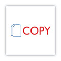 ACCUSTAMP2 Pre-Inked Shutter Stamp, Red/Blue, COPY, 1.63 x 0.5