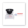 ACCUSTAMP2 Pre-Inked Shutter Stamp, Red/Blue, FAXED, 1.63 x 0.5
