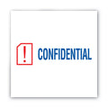 ACCUSTAMP2 Pre-Inked Shutter Stamp, Red/Blue, CONFIDENTIAL, 1.63 x 0.5