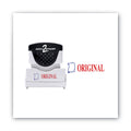 ACCUSTAMP2 Pre-Inked Shutter Stamp, Red/Blue, ORIGINAL, 1.63 x 0.5