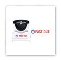ACCUSTAMP2 Pre-Inked Shutter Stamp, Red/Blue, PAST DUE, 1.63 x 0.5