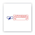 ACCUSTAMP2 Pre-Inked Shutter Stamp, Red/Blue, ENTERED, 1.63 x 0.5