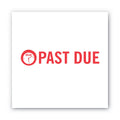 ACCUSTAMP2 Pre-Inked Shutter Stamp, Red, PAST DUE, 1.63 x 0.5