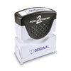 ACCUSTAMP2 Pre-Inked Shutter Stamp, Blue, ORIGINAL, 1.63 x 0.5