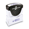 ACCUSTAMP2 Pre-Inked Shutter Stamp, Blue, ENTERED, 1.63 x 0.5