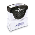 ACCUSTAMP2 Pre-Inked Shutter Stamp, Blue, ENTERED, 1.63 x 0.5