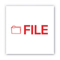 ACCUSTAMP2 Pre-Inked Shutter Stamp, Red, FILE,.63 x 0.5