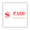 ACCUSTAMP2 Pre-Inked Shutter Stamp, Red, PAID, 1.63 x 0.5