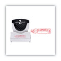ACCUSTAMP2 Pre-Inked Shutter Stamp, Red, POSTED, 1.63 x 0.5