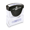 ACCUSTAMP2 Pre-Inked Shutter Stamp, Blue, COMPLETED, 1.63 x 0.5