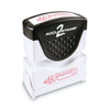 ACCUSTAMP2 Pre-Inked Shutter Stamp, Red, FAXED, 1.63 x 0.5