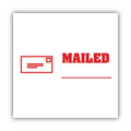 ACCUSTAMP2 Pre-Inked Shutter Stamp, Red, MAILED, 1.63 x 0.5