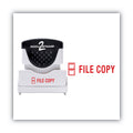 ACCUSTAMP2 Pre-Inked Shutter Stamp, Red, FILE COPY, 1.63 x 0.5