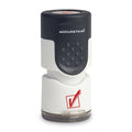 ACCUSTAMP Pre-Inked Round Stamp, Check Mark, 0.63" dia, Red