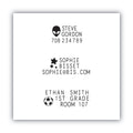 COSCO MINE Textile Stamp, 1.5" x 1.5", Black