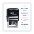 COSCO 2000PLUS Economy Message Dater, 4 Messages, Red/Blue, 1.75 x 0.94