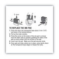 COSCO 2000PLUS Replacement Ink Pad for 2000PLUS 1SI20PGL, 1.63" x 0.25", Black